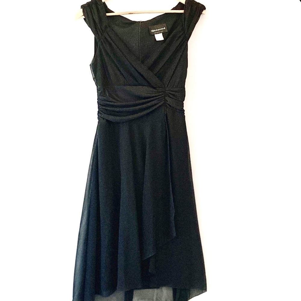 Connected Apparel Beautiful Black Cocktail Dress - Picture 2 of 13